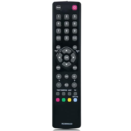 Ersatz Thomson Fernbedienung für Thomson Fernseher LED LCD Smart TV universal 40FT2253 48FA3203 55FT5643 24FW4325 32FU5253 32HZ5233 32HW3324 40FS5246 40FW3253 55FU4243 24FW4323 32FS3246C 32HS4246C