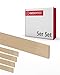 Produktbild Gedotec Holzleisten zum basteln - Holzbretter zum bauen aus Buchen-Holz 95 cm | 5 Stück 5x30x950 mm | BASIC | vielseitiges Holz zum Basteln und Bauen von verschiedenen Objekten | Fensterbank holz