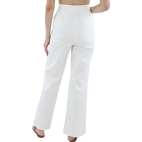 Anne Klein Womens Slim High Rise Straight Leg Pants2