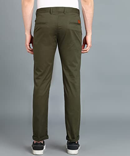 Image of Urbano Fashion Men's Cotton Light Weight Non-Stretch Slim Fit Casual Trousers