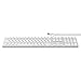 immagine 6SATECHI Tastiera con Cavo USB in Alluminio e tastierino numerico Compatible con iMac - 2020 iMac, iMac PRO, 2020 Mac Mini e Altri (Tedesco, Argento)