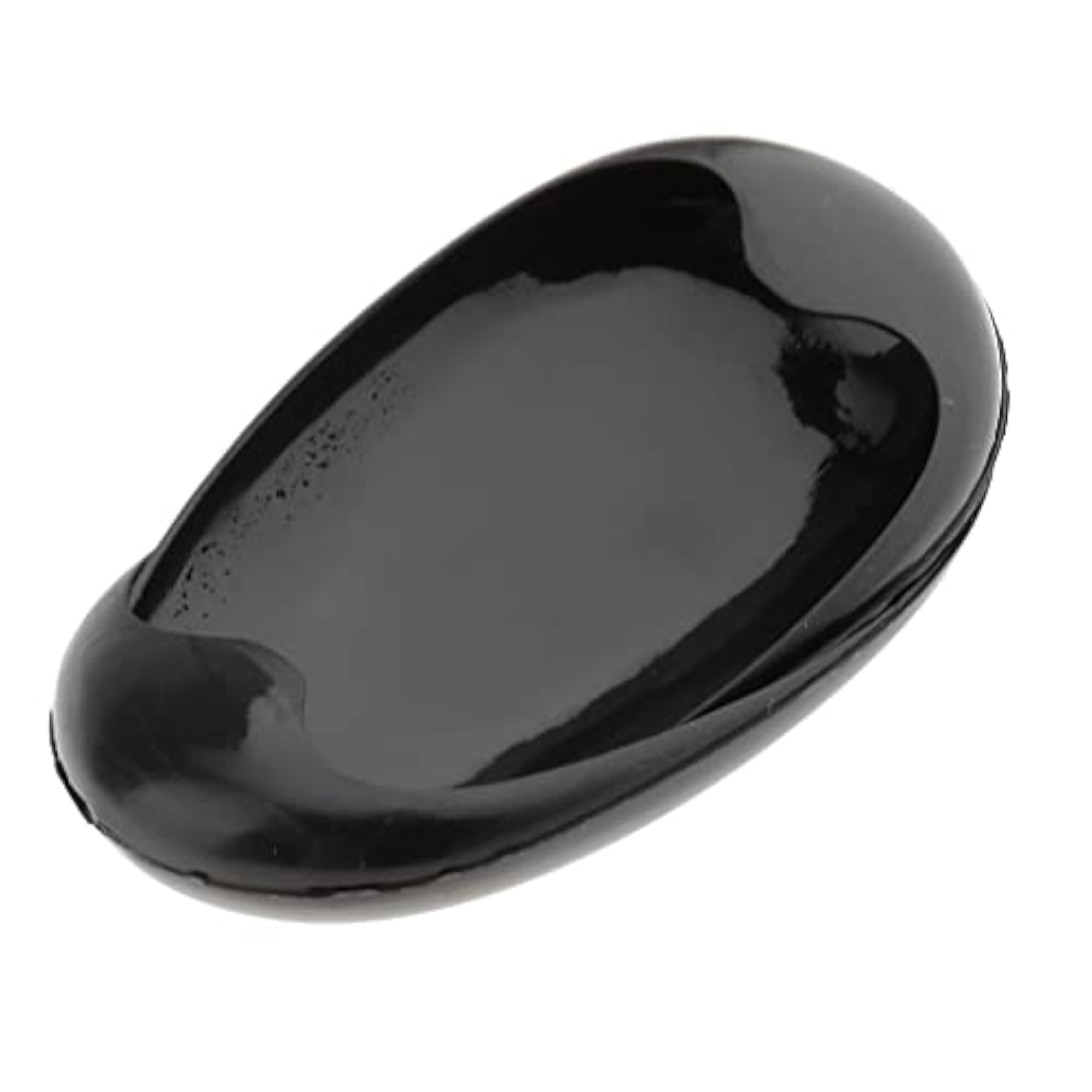 Black PVC Hairdressing Dye Coloring Ear Cover Shields, 5 Pairs