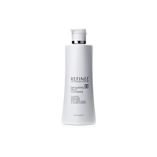 Refinee Gentle Exfoliating & Clarifying Face Fruit Cleanser for Oily and Acne Prone Skin 6.6 oz