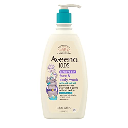 image for Aveeno Baby Aveeno Kids Sensitive Skin Face & Body Wash with Oat Extra