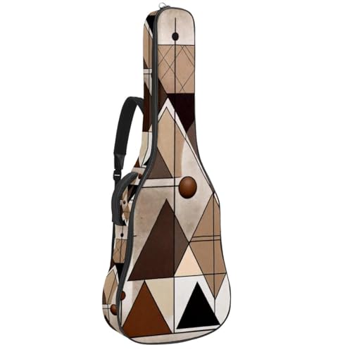 Grand étui guitare acoustique avec couche de protection éponge absorbante