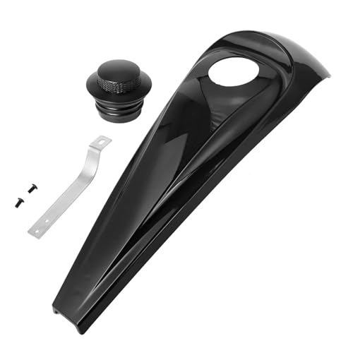 Console de carburant noir brillant pour réservoir de moto Touring Street Glide Road Glide 2008-2022