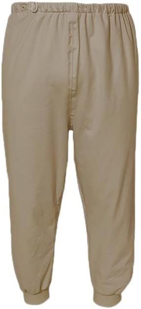 Waterproof Diaper Pants for The Elderly, Leak-Proof Long Pants, Washable Cotton, Adult Urine Pads,Paralyzed, Bedridden Men Women (Brown,X-Large)