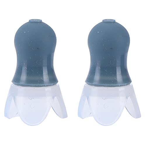 Swimming Water Prevent Earplugs Noise Reduction Silicone Ear Plug Black Sealing Bottle for Swimming Sleeping Spa Water Resistant Silicone Material (Gray earplugs + Black Bottle)
