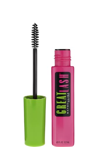 Maybelline New York, Máscara de Pestañas Great Lash, Acondiciona y consigue un volumen natural, Tono Negro (Classic)