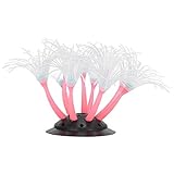 aqxreight Décor d'aquarium de Corail de Tournesol Plante en Silicone pour Réservoirs d'eau Douce et 'Eau Salée (Rose)