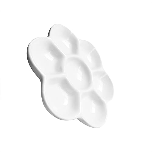 Céramique émaillée palette de peinture fleur 8.6cm anti-tache