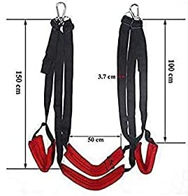 Paar Swing-Sex Swing Met Verstelbare Riemen En Stoel Speelgoed Opknoping Sex Swing-Kan 300 Kg Bevatten (Rood) - Afbeelding 3