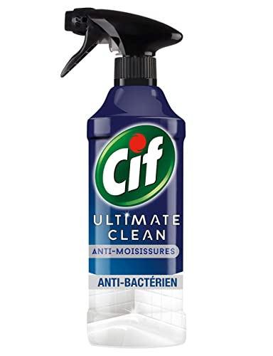 CIF Spray Nettoyant Anti-Moisissures, Multi-surfaces salle de bain et cuisine, formule avec Javel 435 ml