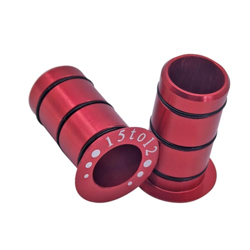 Ailan Bicycle Hub Conversion System Features Two Mini Bushings Essential For Every Bicycle Modification Project Bike Hub Seatpost Converter Quick Release Cycling, Red, 2.08x3cm