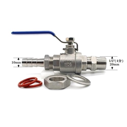 Accesorios para hervidor de té y cerveza casera con adaptador y espiga OD10mm 4