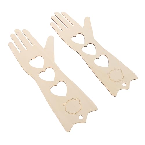 Gogogmee Knitting Glove Model Wood Craft Gloves Stretcher DIY Knitting Accessory