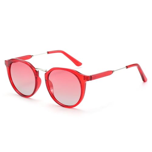 Lunettes de soleil rondes femme anti-éblouissement : style vintage, verres polarisés et miroirs