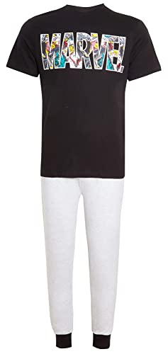 Pyjama homme Marvel avec pantalon de détente et t-shirt avenger pour cocooning