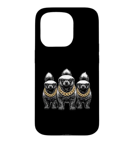 Honey Badger Ratel Rap �I�[���h�X�N�[�� ���g�� �X�g���[�g�E�F�A 80�N�� 90�N�� �X�}�z�P�[�X iPhone 15 Pro �p