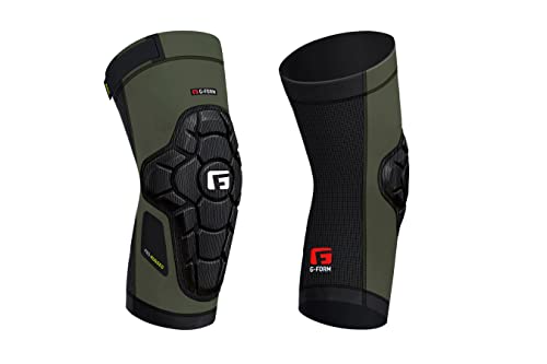G-Form Pro-Rugged Knee Pad - Tactical Knee Pads & Knee Support - Army Green, Adult XS