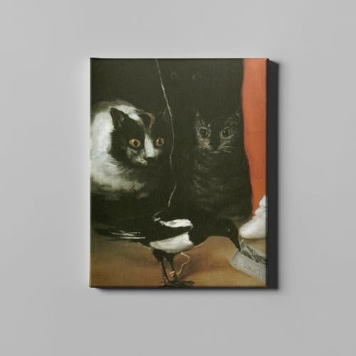 Toile Chats et Pie par Francisco de Goya pour sublimer votre grand salon moderne
