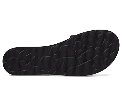 Image of Volcom Women's Simple Slide Sandals - Cushioned Synthetic Leather Strap Slides With Padded Footbed