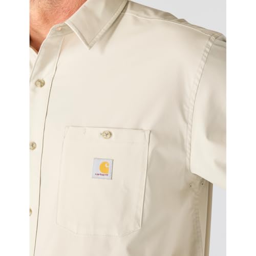 Carhartt Men's Force Sun Defender Relaxed Fit Lightweight Long-Sleeve Shirt, Cobblestone, X-Large - image 4