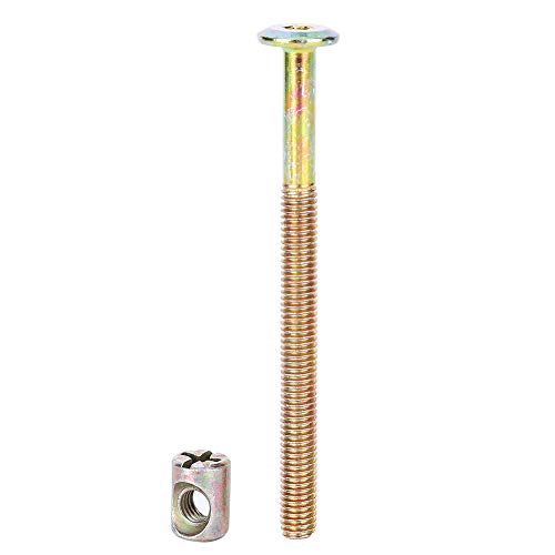 M6 Möbelschraube 40 mm/ 60 mm/ 80 mm/ 90 mm/ 100 mm, 10 Stück...