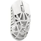 WLMOUSE Beast X Mini Pro サイド穴あり ワイヤレス ゲーミングマウス 左右対称 8KHzポーリングレート対応 マグネシウム合金製 34g軽量 PAW3950HSセンサー 【日本正規代理品】 (OM Switch, Milky White)