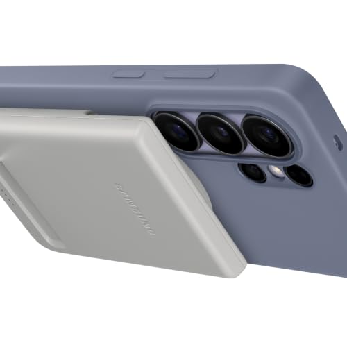 Image of Samsung Galaxy Magnetic Wireless Battery Pack (Gray Color), 5000mAh, Qi2 15W Wireless Charging, 25W Wired Charging, Built-in Kick Stand, Type C to C Cable Included