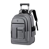 pistro Rollrucksack mit großer Kapazität, Trolley Business Kabinentasche, leichte Outdoor...