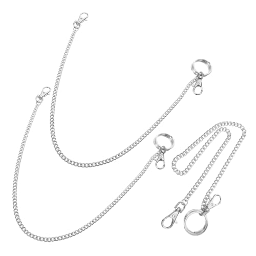 BESPORTBLE 3pcs Adjustable Wallet Attachment Chain Heavy Duty Punk Inspired Design for Men for Keys and Outdoor Activities