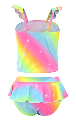 Akokvlar Two Pieces Swimsuit Mermaid Bikinis Tankini Bathing Suit for Little Girls2