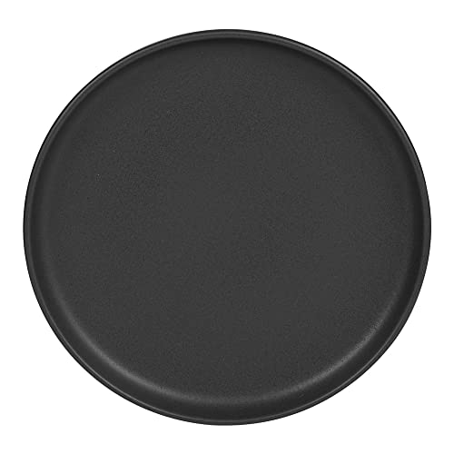 TABLE PASSION - Assiette plate 26 cm uno noire (lot de 6) Cover