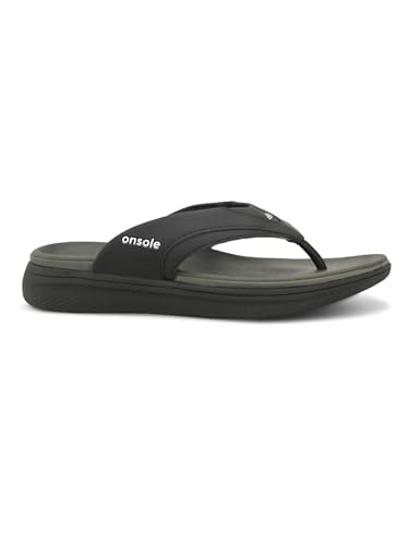 Image of Lightweight Comfort Summer Trendy Premium Stylish Black Flip Flops For Men