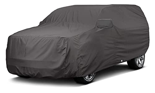 Image of Auto Hub Car Cover Compatible with Maruti Brezza (Model-2015-Till Date) with Mirror Pocket, Weather Proof, Triple Stitched, Brezza Car Cover- Grey