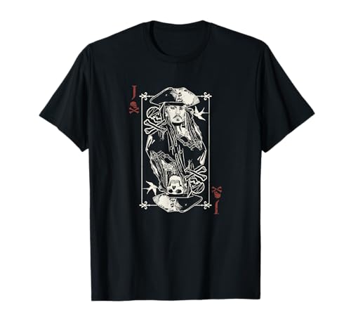 T-shirt Disney Jack Sparrow en coton haut de gamme avec imprimé haute définition