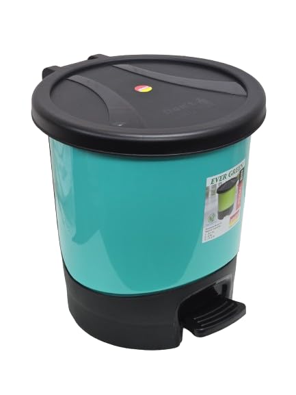 Image of ARISTO Unique Modern Plastic Pedal Dustbin 8.0 LTR (Green)
