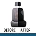 Custom Accessories 3-Piece Wetsuit Seat Covers, Seat Covers for Cars, Trucks, SUVs — Black