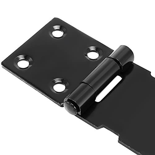 JOIKIT 8 Pack 4 Inch Black Stainless Steel Door Locks Hasp Latch, Padlock Hasp for Door Gate - Image 4
