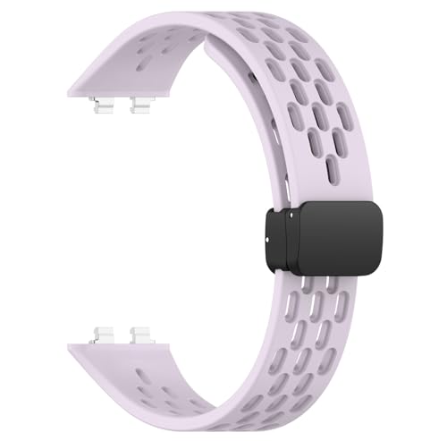 [SHEAWA] for HUAWEI Band 11 Pro/11 �o���h �x���g �����o���h �V���R�� ���C�o�b�N�� �ʋC���ɗD�� �ւ��x���g �}�O�l�b�g �X�g���b�v �A�N�Z�T���[ (���C�g�p�[�v��)