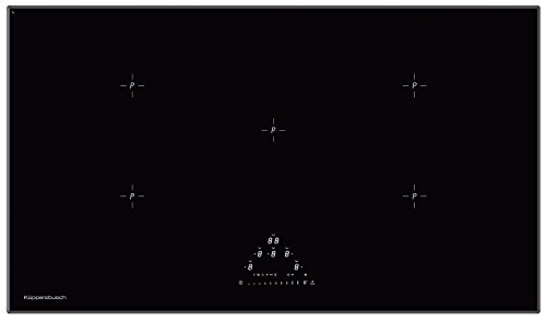 Küppersbusch Induktions-Kochfeld KI9820.0SF, Schwarz, Facettendesign, 90cm, 5 Kochzonen, Brückenfunktion, Chefkoch-Funktion, Stop & Go