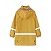 Rain Jacket Water Resistant Lined Rubber Hooded Raincoat For Boys 14-16 Fashion Button-Down Fall Jacket Solid Elegant Windbreaker With Pockets Yellow 130