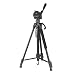 Produktbild Hama Stativ Kamera Action 153 3D (Leichtes Fotostativ inkl. Handy-Halterung, Tripod mit 60-153cm Höhe, Dreibeinstativ mit 3-Wege-Kopf, Spiegelreflexkamera Stativ passend für Videokamera) schwarz