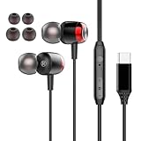 Glhty 【2025秋 Newモデル】タイプ C イヤホン 有線 iPhone17 16 USB Type C マイク付き 有線HiFi クリア通話 イヤホン 音量調節 カナル型 インナーイヤー型 イヤフォン 通話対応 テレワーク 在宅勤務通学iPhone/Android/Galaxy/OPPO/AQUOS/Xperia/iPadなど対応