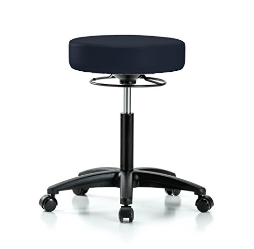 Perch 360 Degree Rolling Height Adjustable Massage Therapy Swivel Stool for Carpet or Linoleum | Workbench Height | 300-Pound Weight Capacity | (Imperial Fabric)