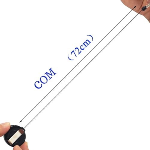 05 - Porta Crachá Retrátil Roller Clip Articulado Enfermagem Autismo Extensor Preto