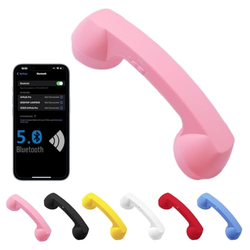 Teléfono estilo retro con conexión Type-C y Bluetooth miniatura 1