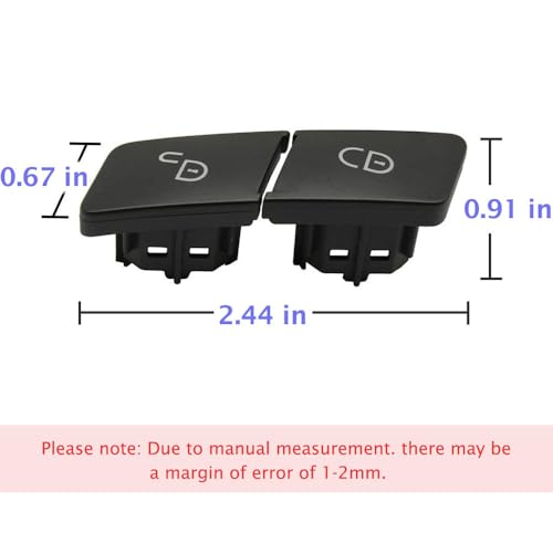 Goodithy Interior Door Unlock Lock Button Control Switch Replacement Trim for Mercedes Benz C-Class W204 GLK 204 E-Class W212 W207 GL ML GLE GLS W166 W463 W156 (Black Left)