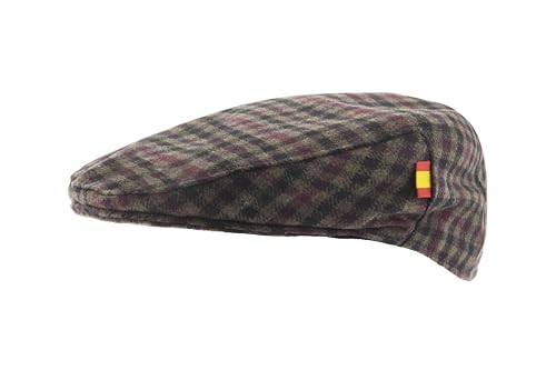 Gorra Bandera de España. Fabricación Nacional y Artesanal, confeccionada a Mano. Boina Hombre. Boina Mujer (L, Caza)